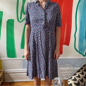 Colorful Vintage Candy Swirl Midi Dress